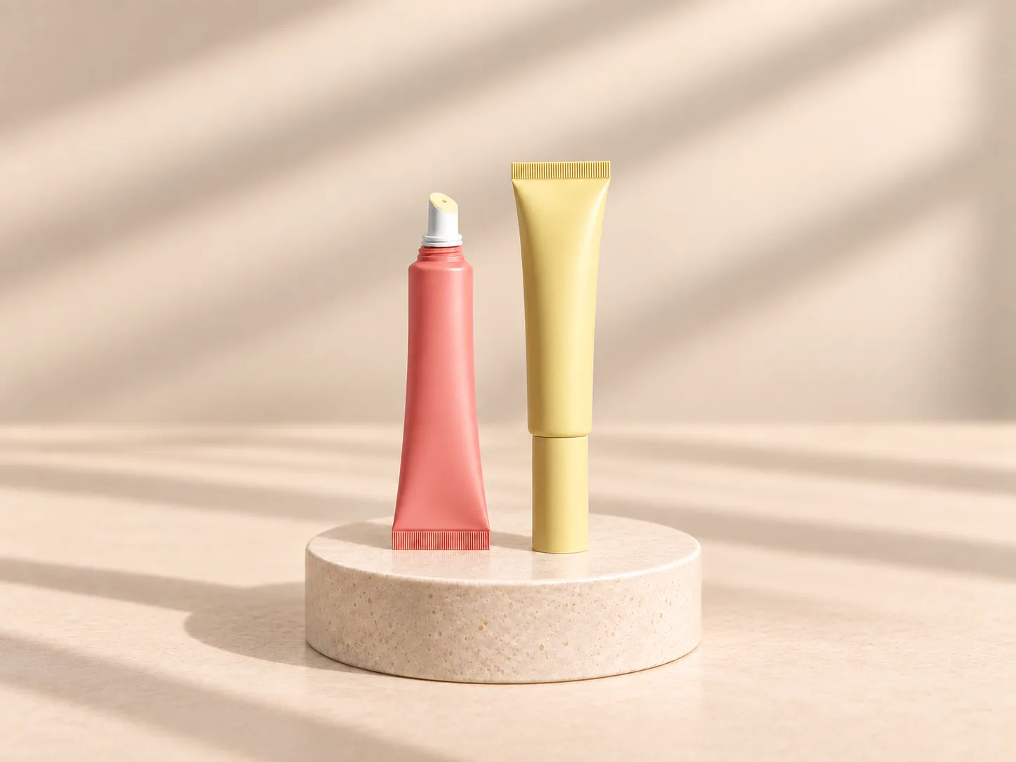 Lip balm & eye cream tube packaging
